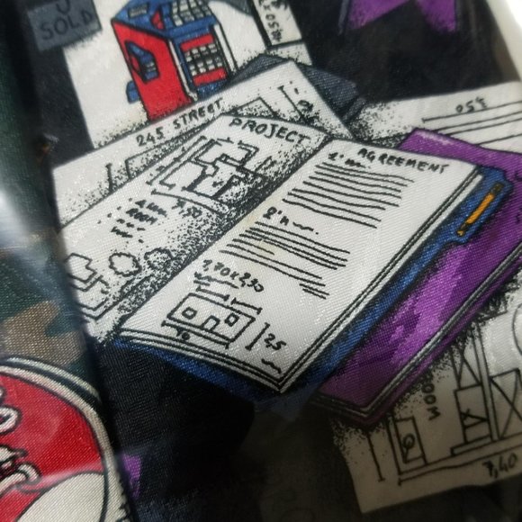 Lot of 2 Cartoon Printed Neck Ties Mickey & Daffy - Picture 7 of 7